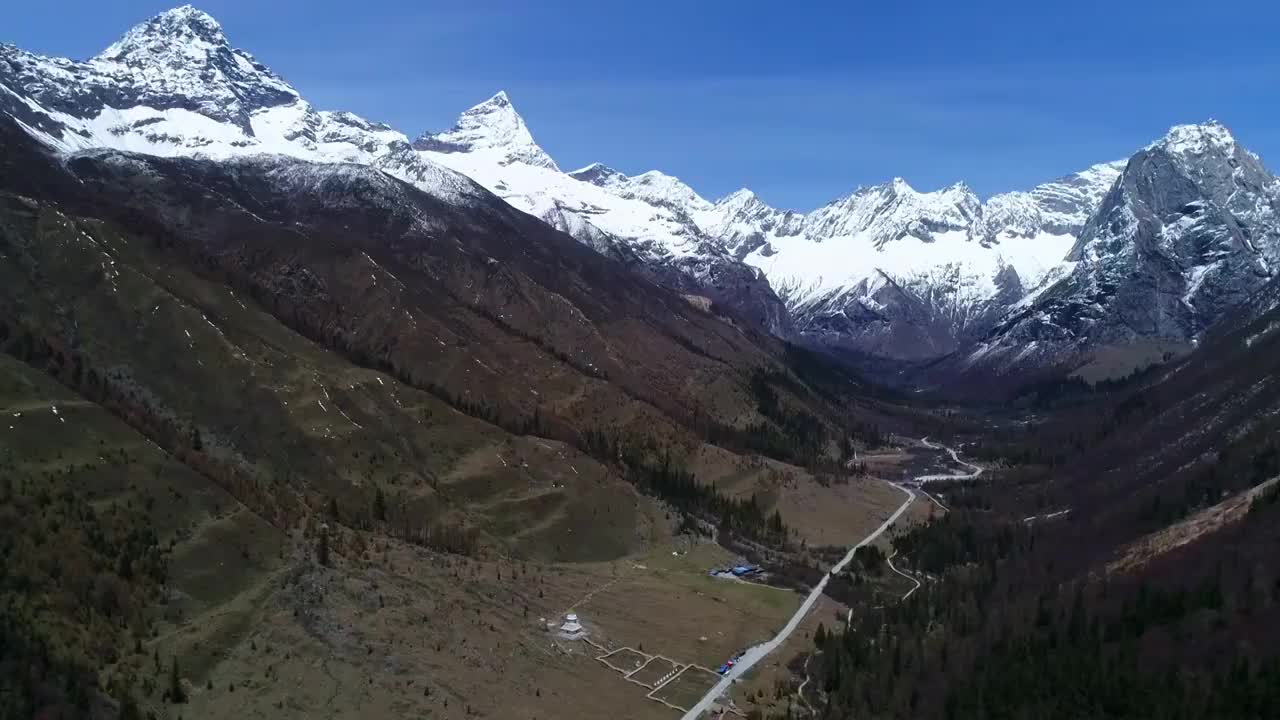 中国四川长坪沟冬季视频素材