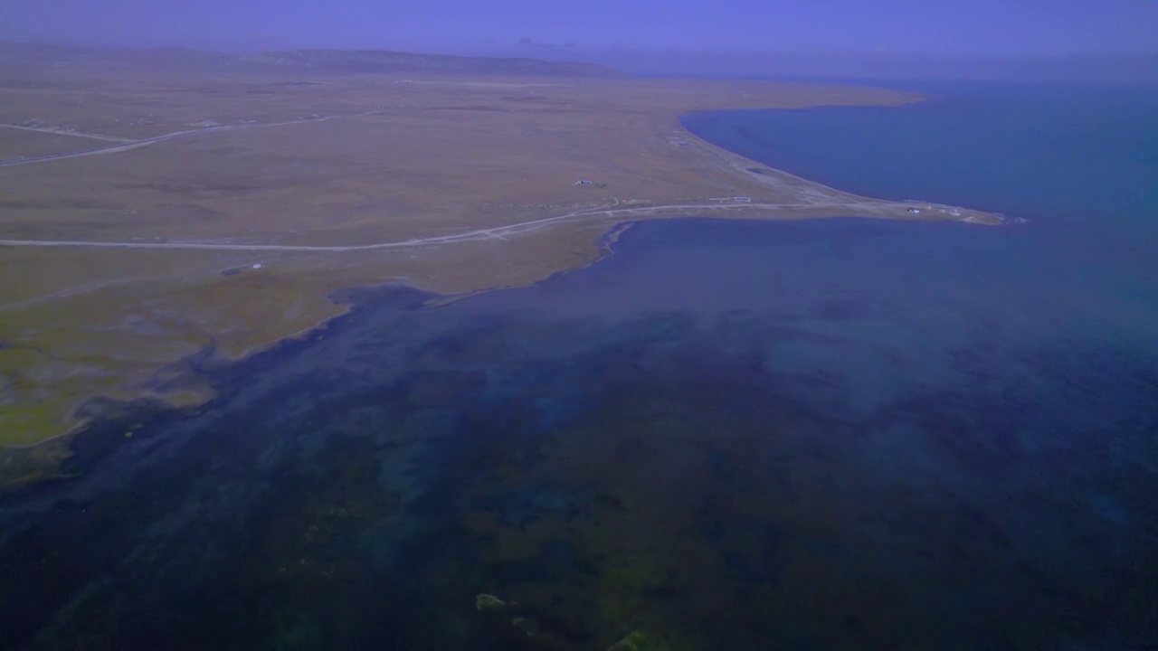 中国青海省青海湖航拍风光视频素材