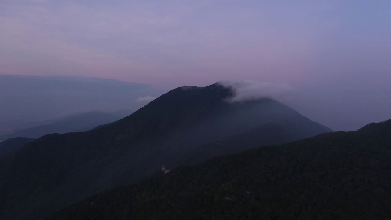 黄昏夜幕山峰视频素材