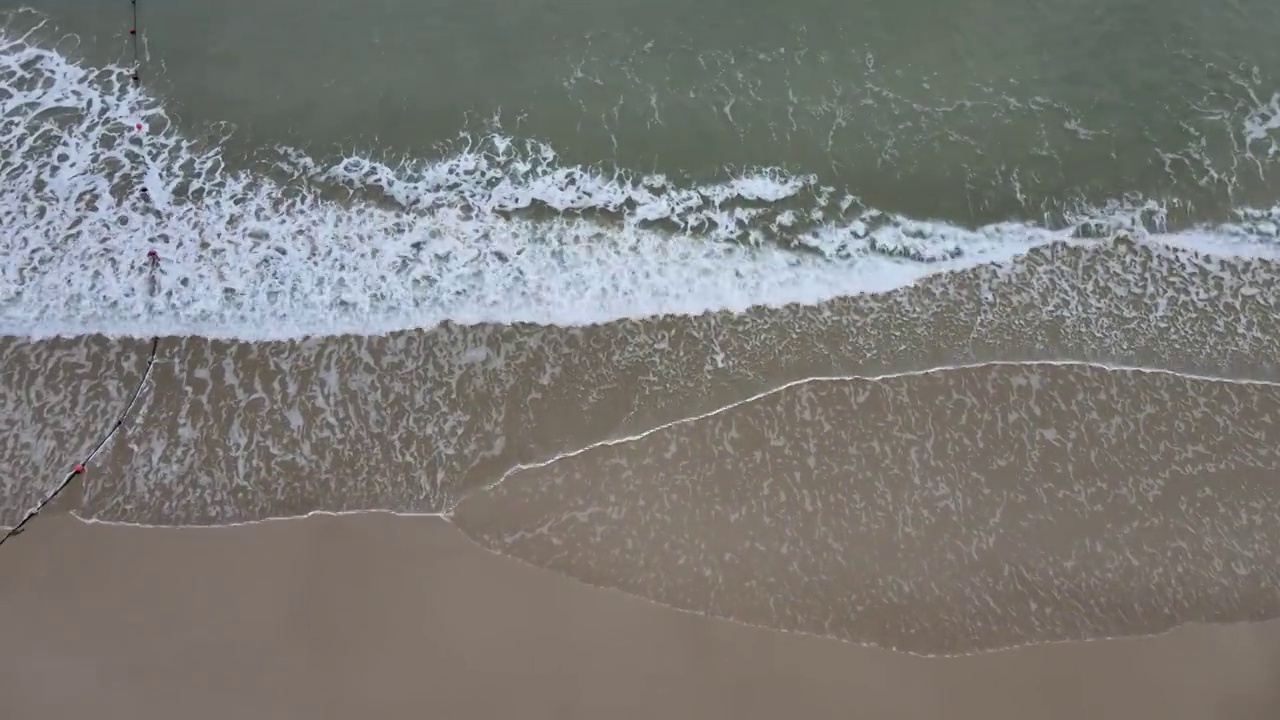 深圳东涌海边沙滩航拍视频素材