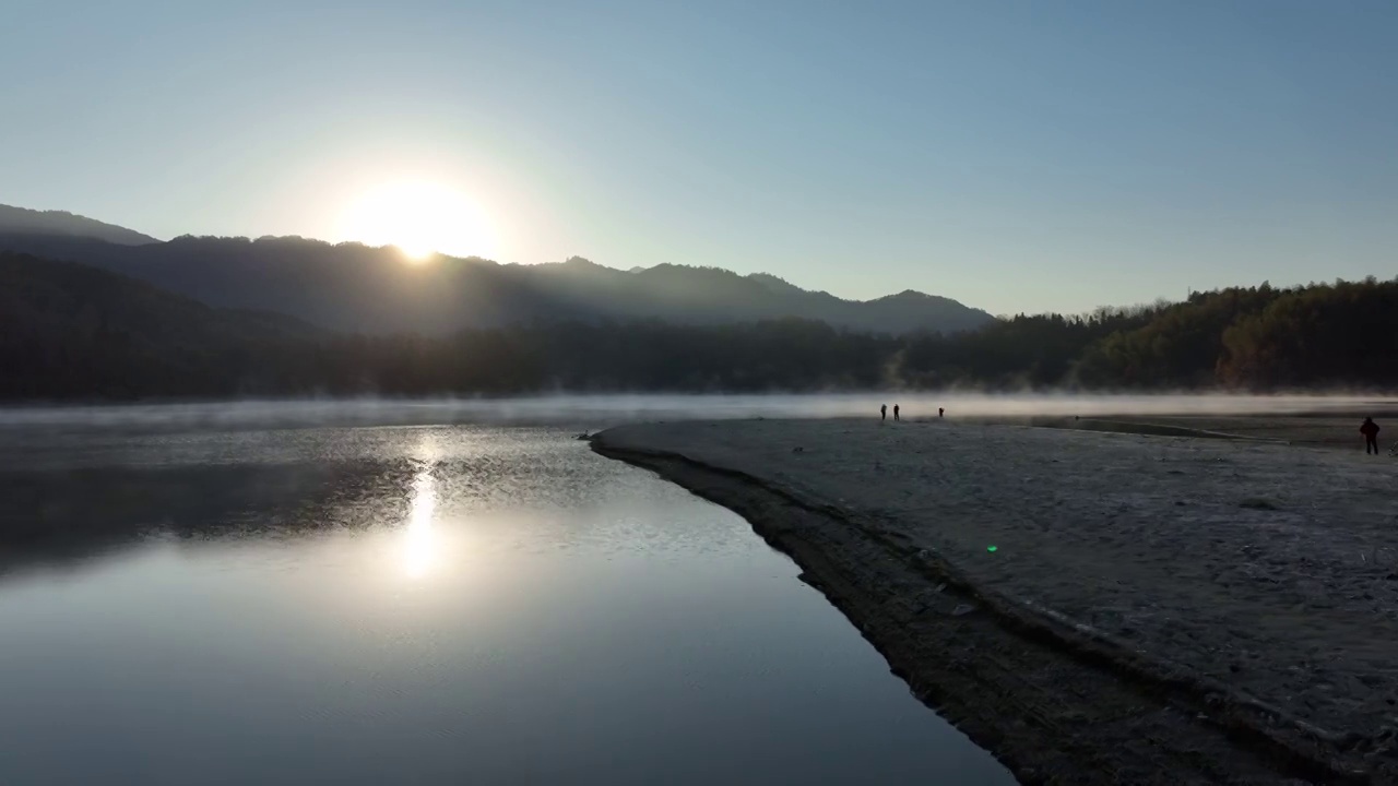 安徽黟县奇墅湖视频素材