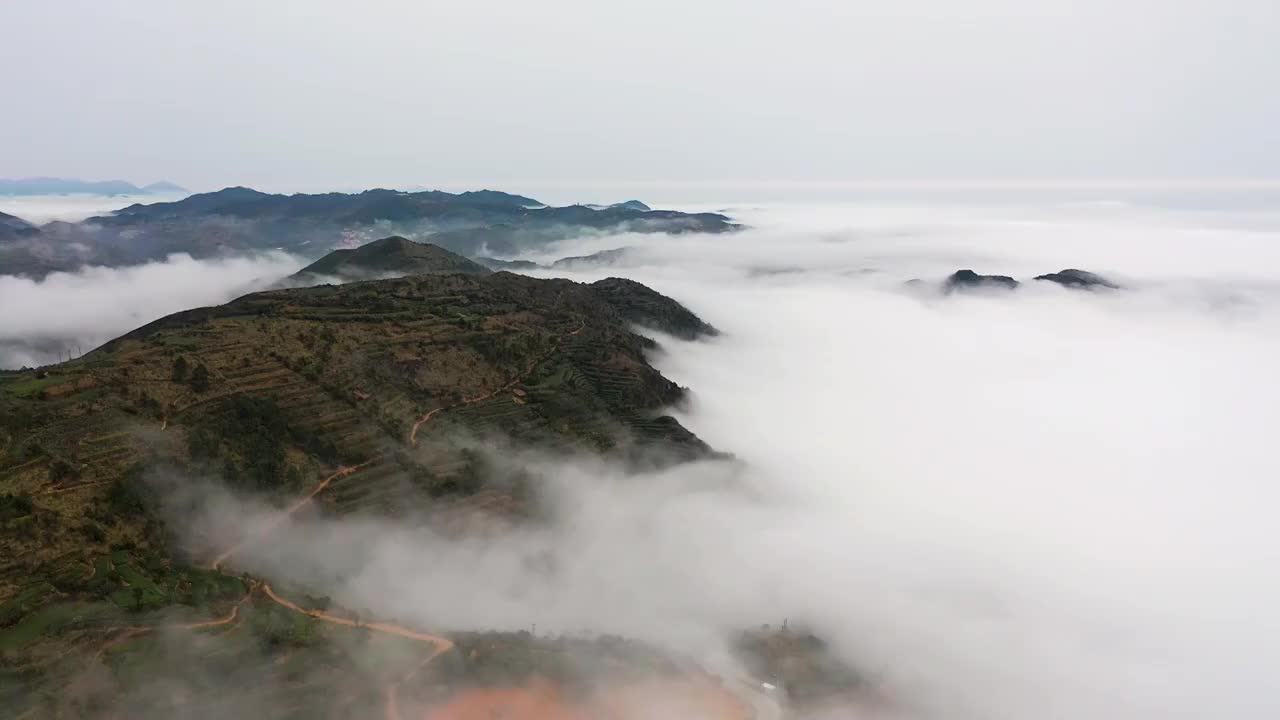 同安风景区山上云海视频素材