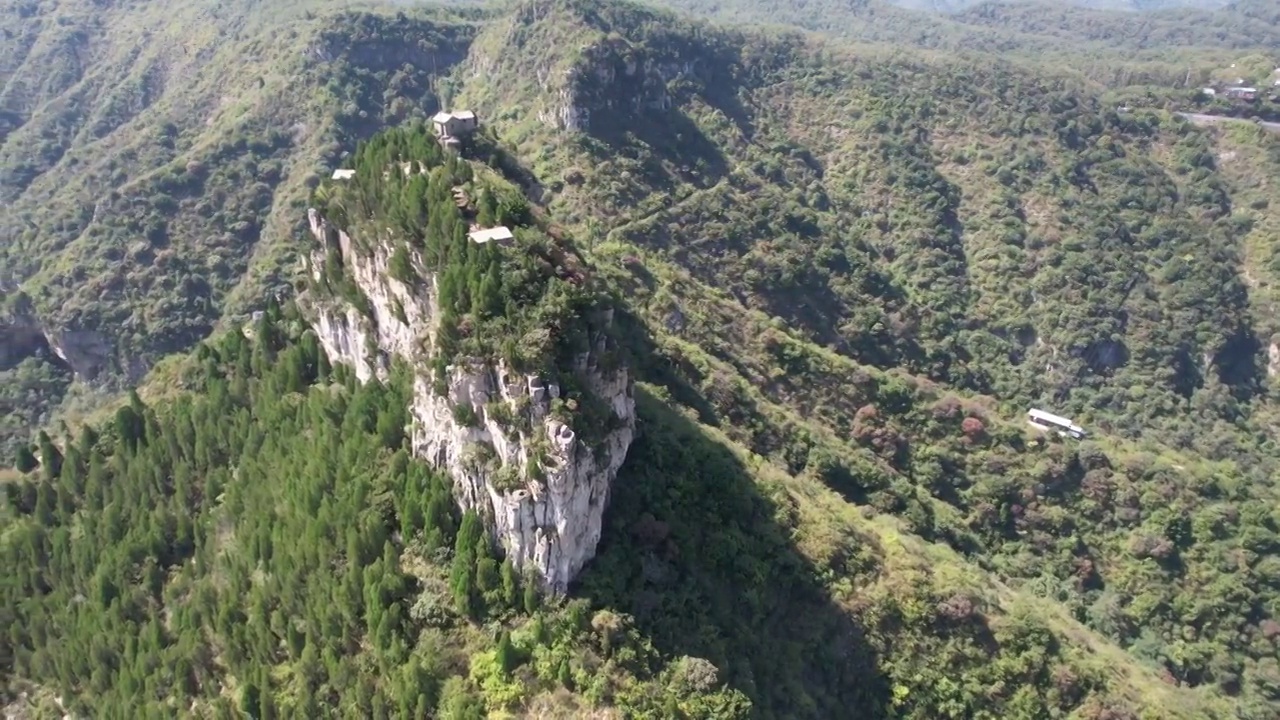 航拍山东青州仰天山视频素材