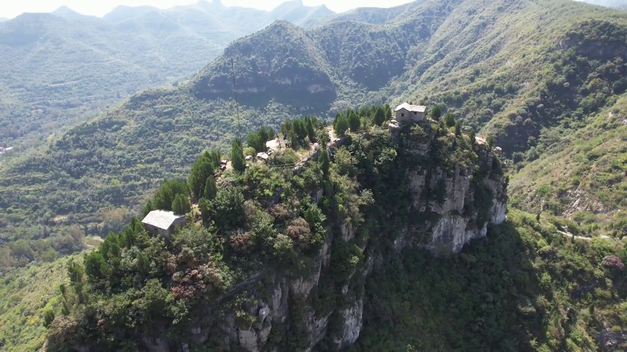 航拍山东青州仰天山视频素材