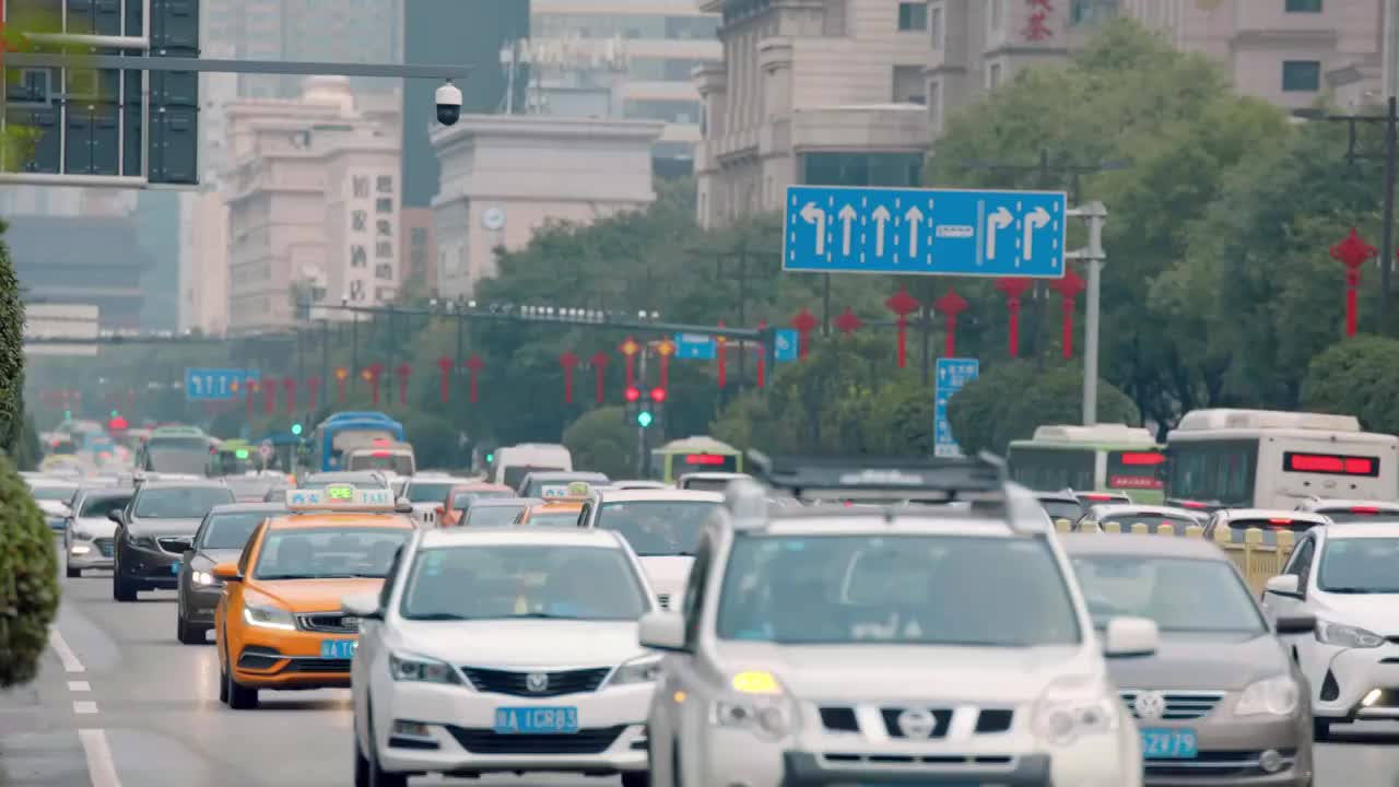 车流 交通视频素材