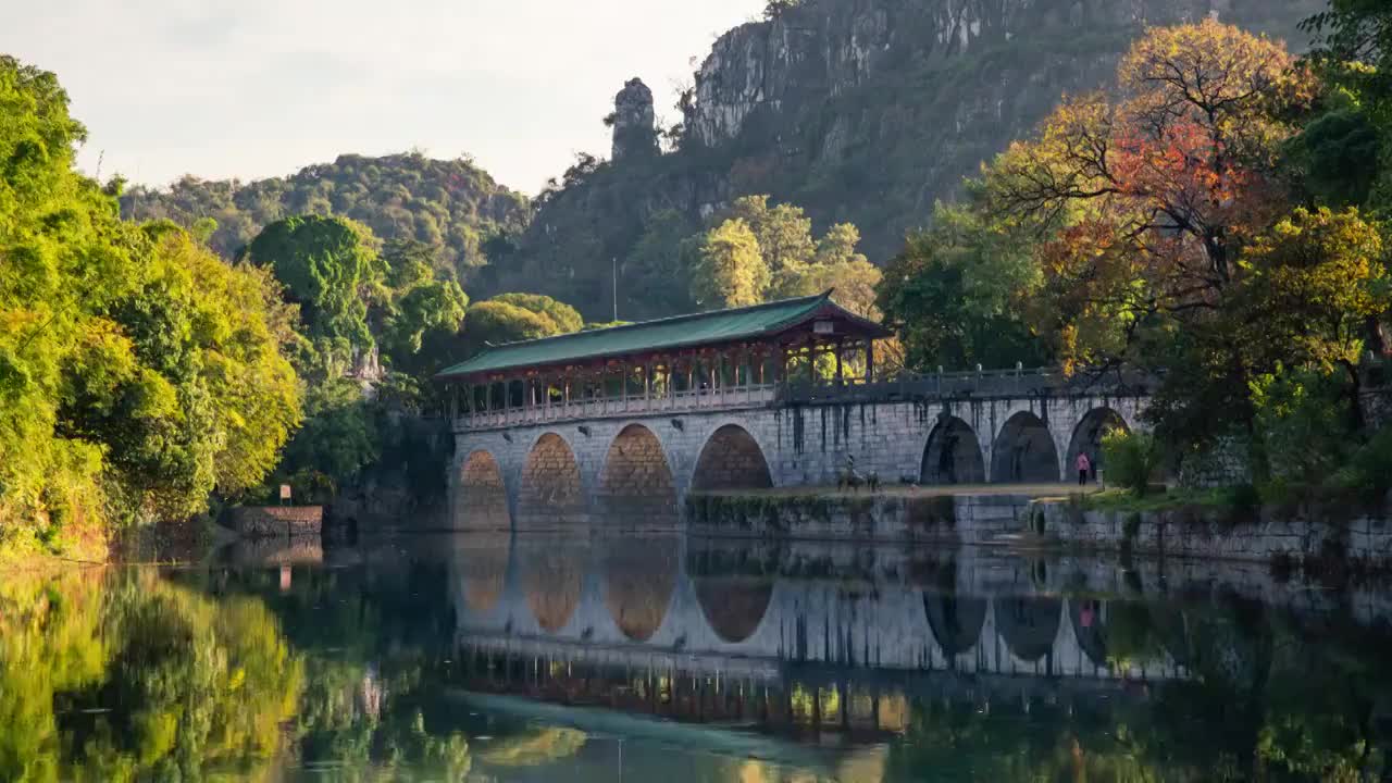 桂林花橋视频素材