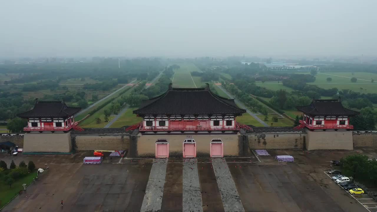 河南省洛阳市洛龙区定鼎门遗址博物馆视频素材