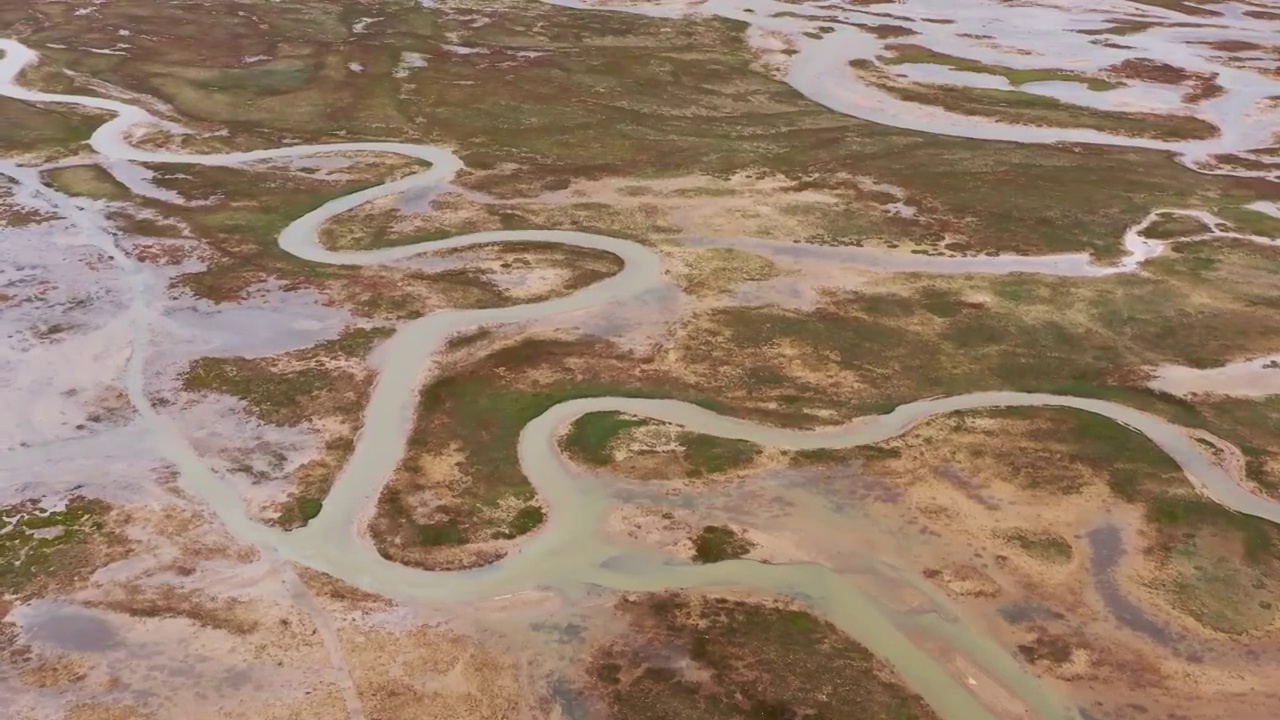 青海果洛：黄河源头风光视频素材