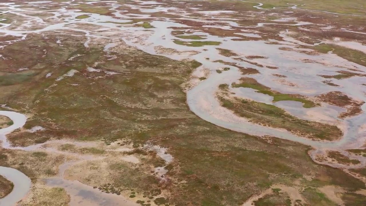 青海果洛：黄河源头风光视频素材