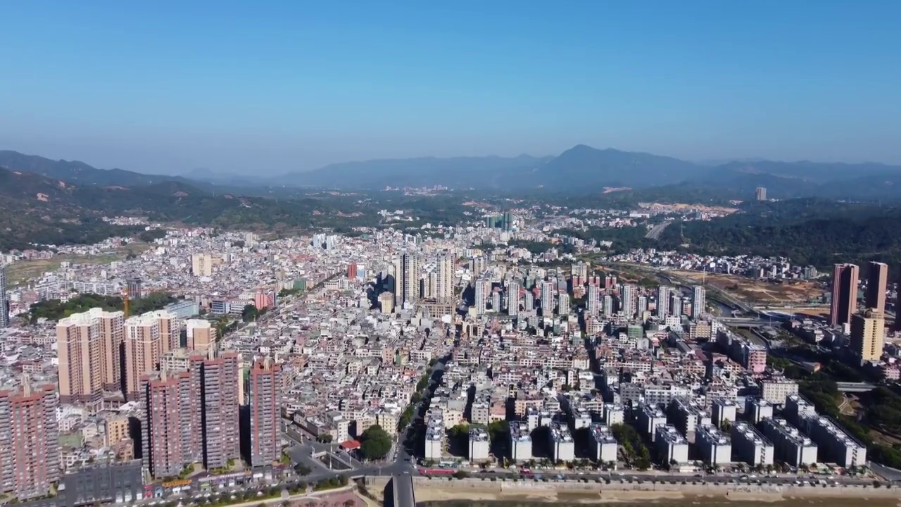 广东省汕尾市陆河县航拍视频视频素材