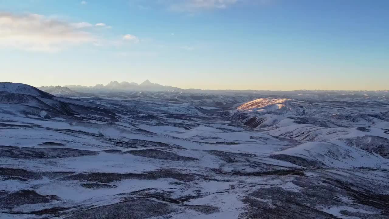 四川川西高原甘孜雪山自然风光视频素材