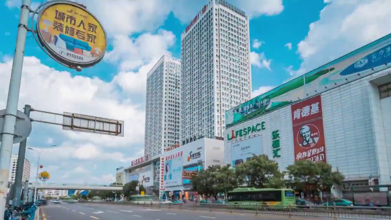 城市地标风光延时摄影视频素材