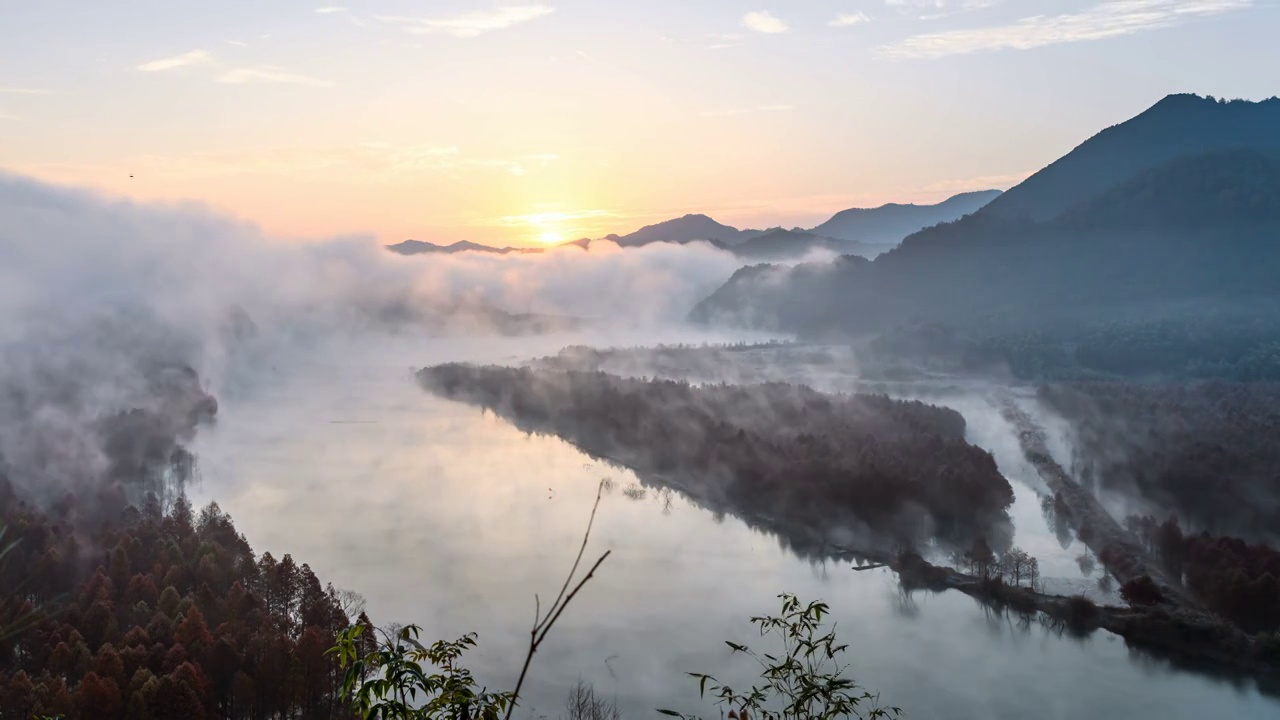 山水河流自然风景视频下载