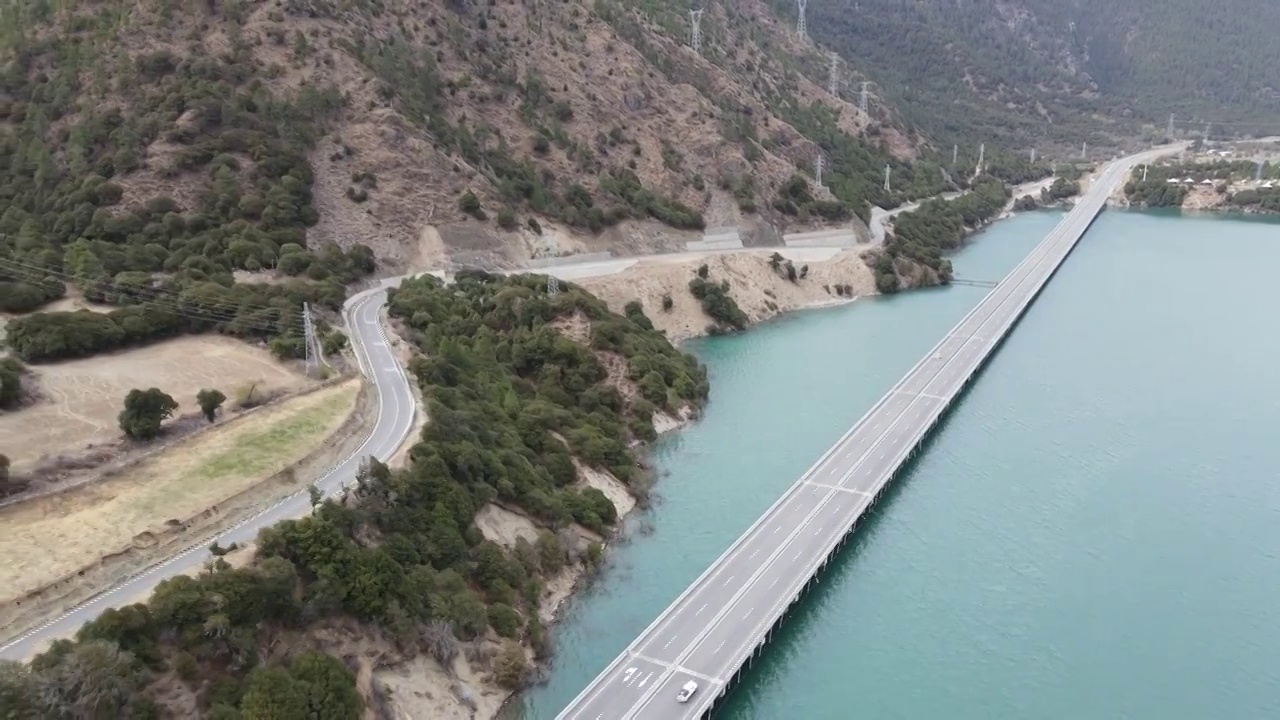 林拉高速水上公路视频素材