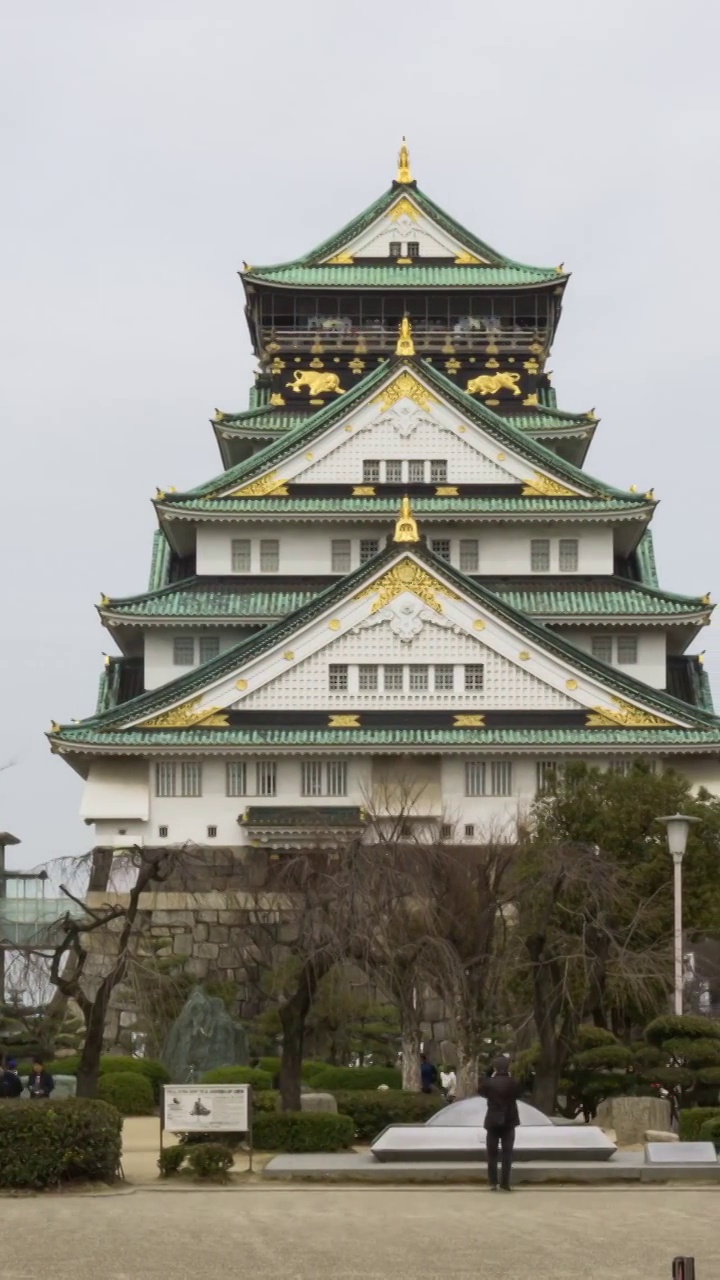 日本大阪城视频素材