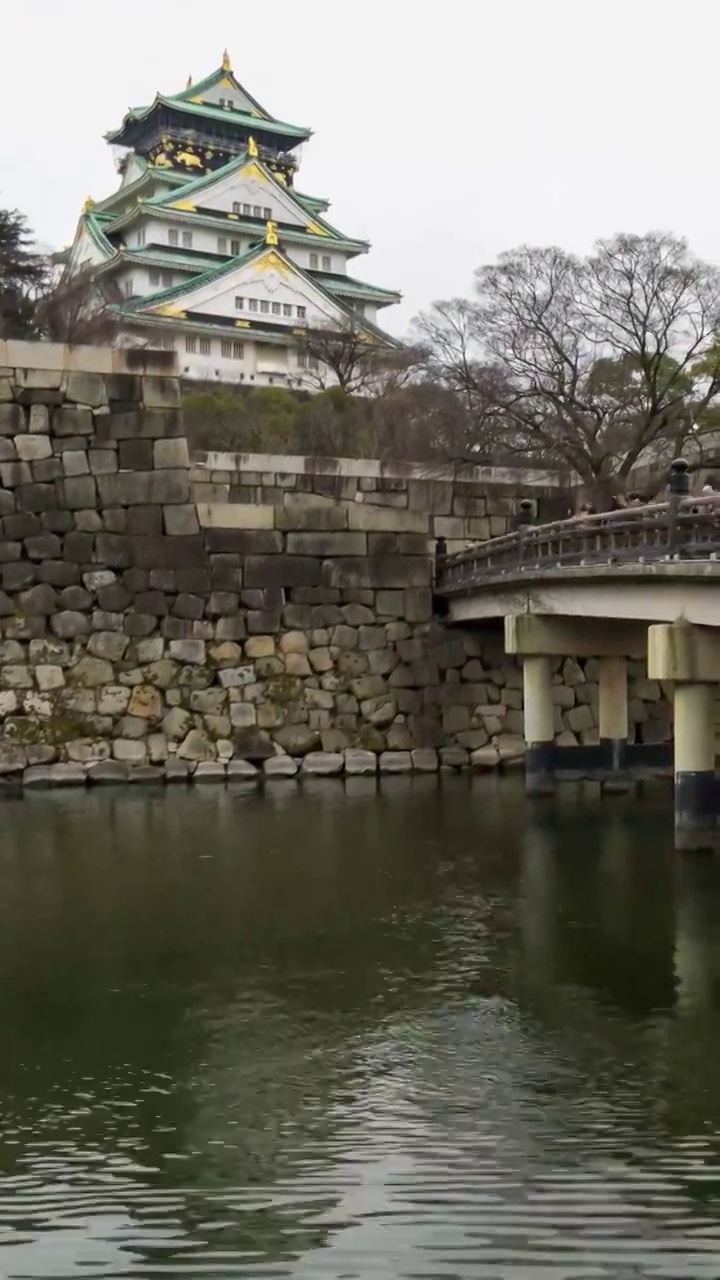 日本大阪城视频素材