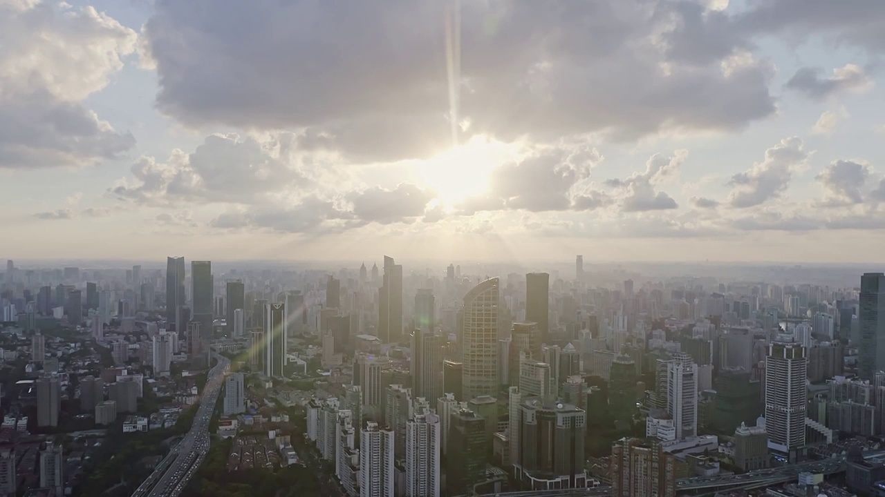 上海城市地标建筑,城市繁荣景象,城市生活视频素材