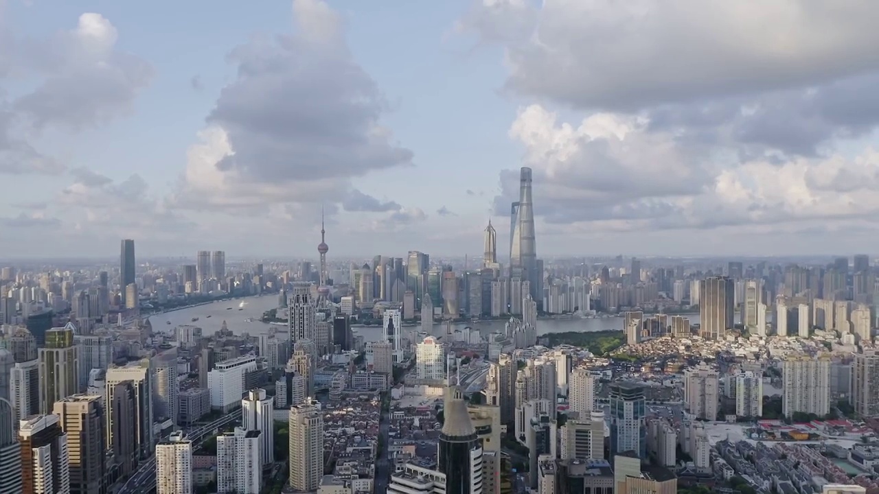 上海城市地标建筑,城市繁荣景象,城市生活视频素材