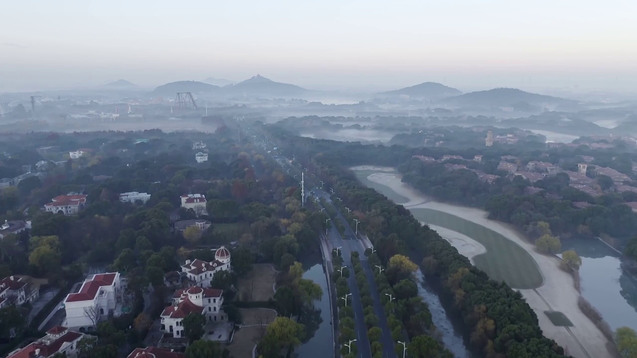 上海松江城市生态环境,新鲜空气,著名景点,自然风景区视频素材