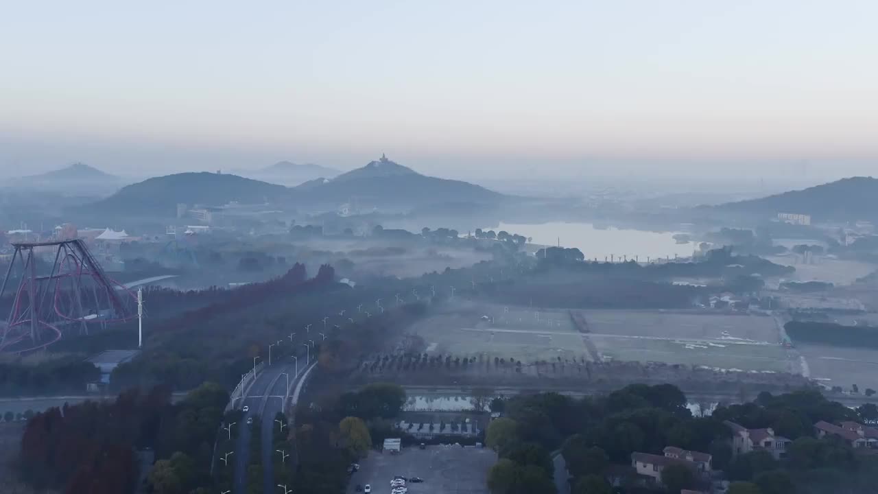 上海松江城市生态环境,新鲜空气,著名景点,自然风景区视频素材