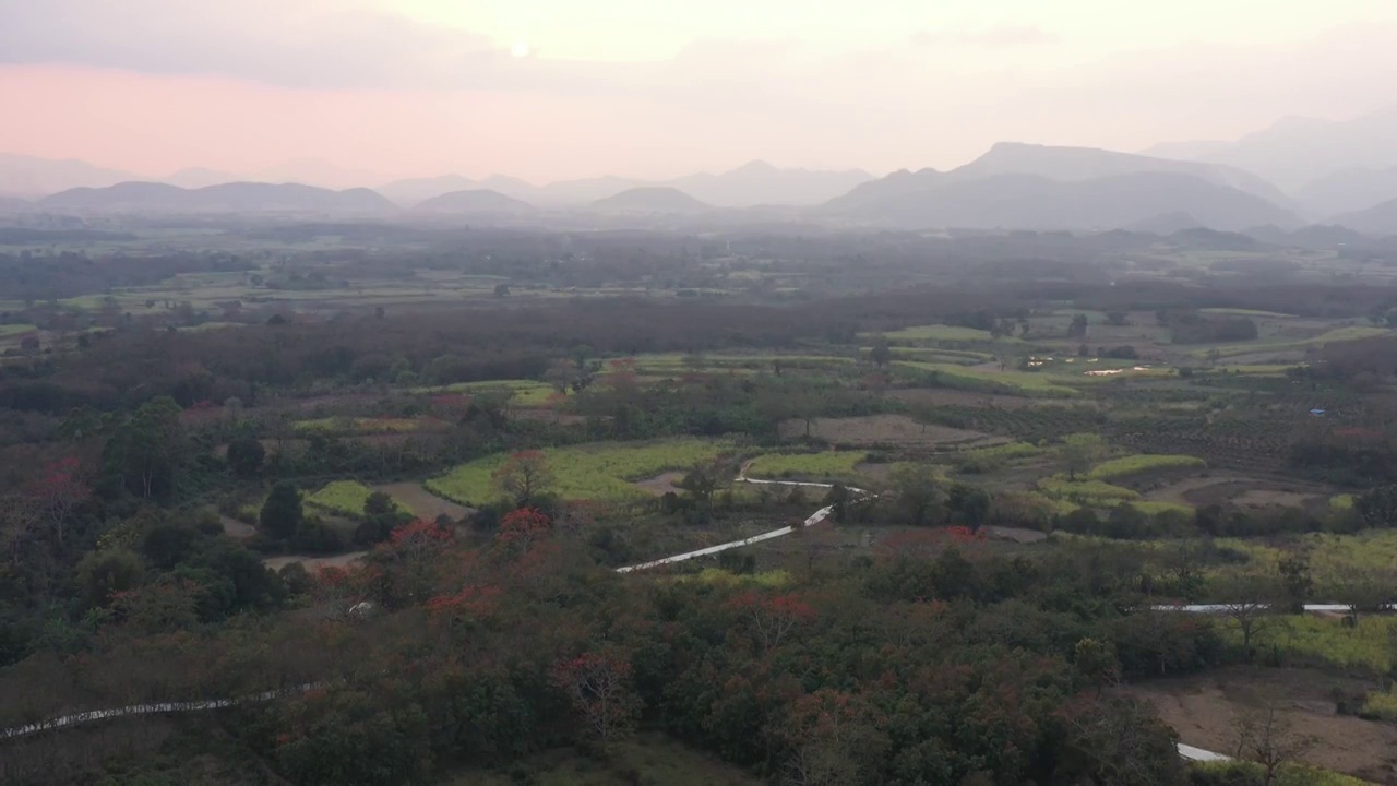 海南岛，东方，梯田视频素材