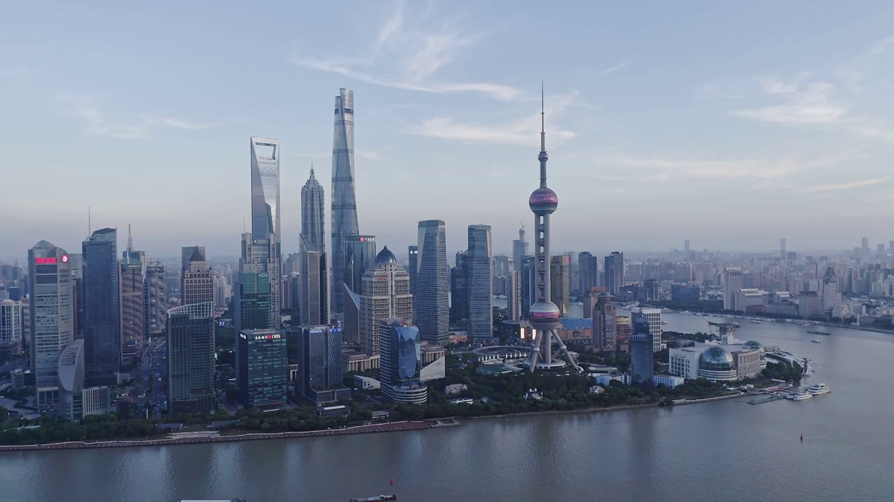 上海浦东陆家嘴建筑风景视频素材