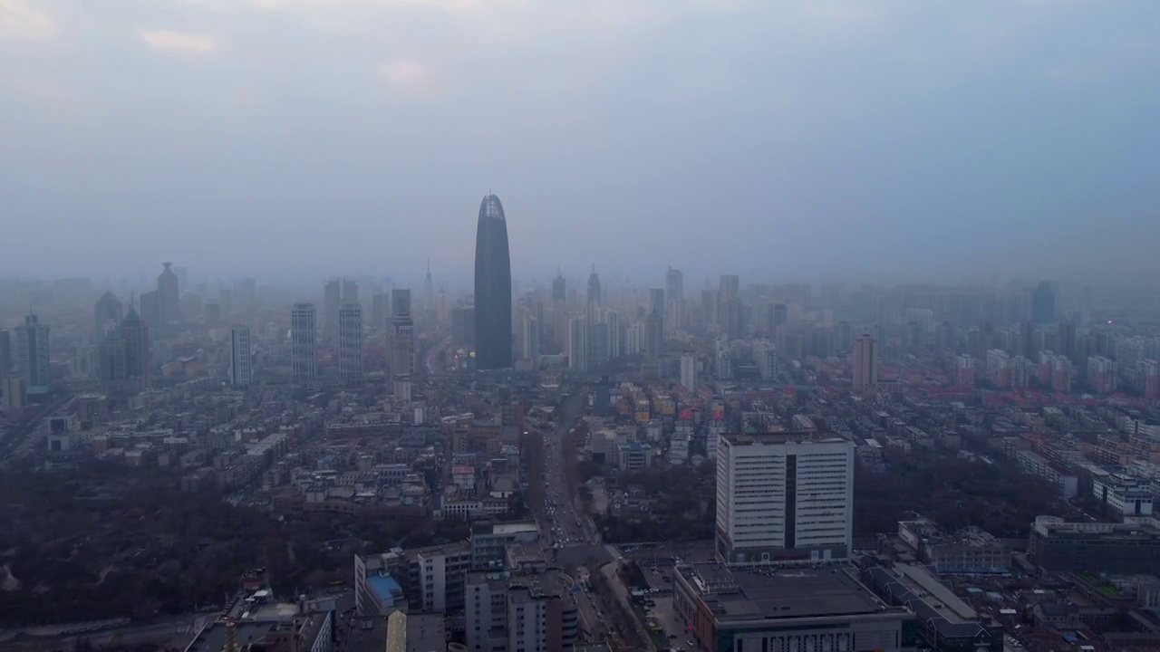 济南 泉城广场 绿地中心 趵突泉 历下区 五龙潭 泉城路 烁源大街 夜景视频素材