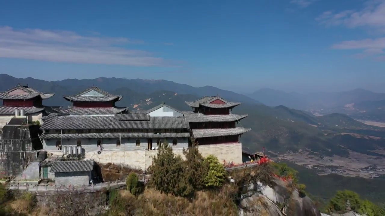 航拍腾冲云峰山视频素材