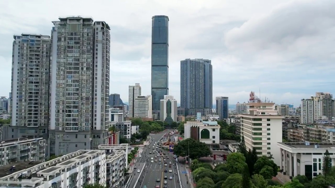 广西壮族自治区柳州市城市风光视频素材