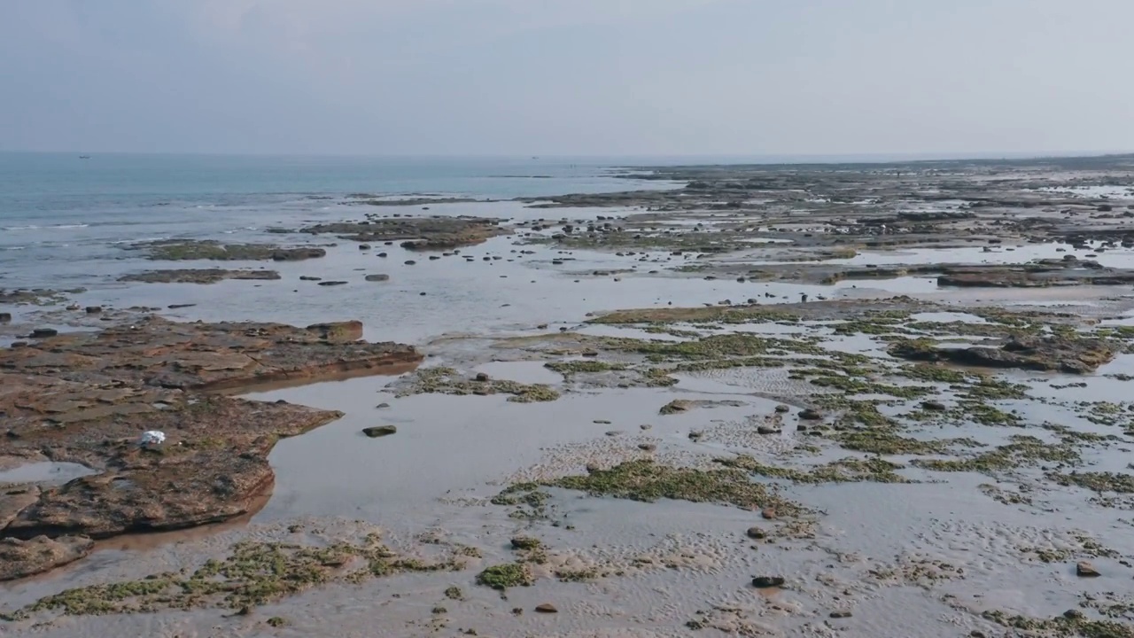 涠洲岛海岸线航拍视频素材