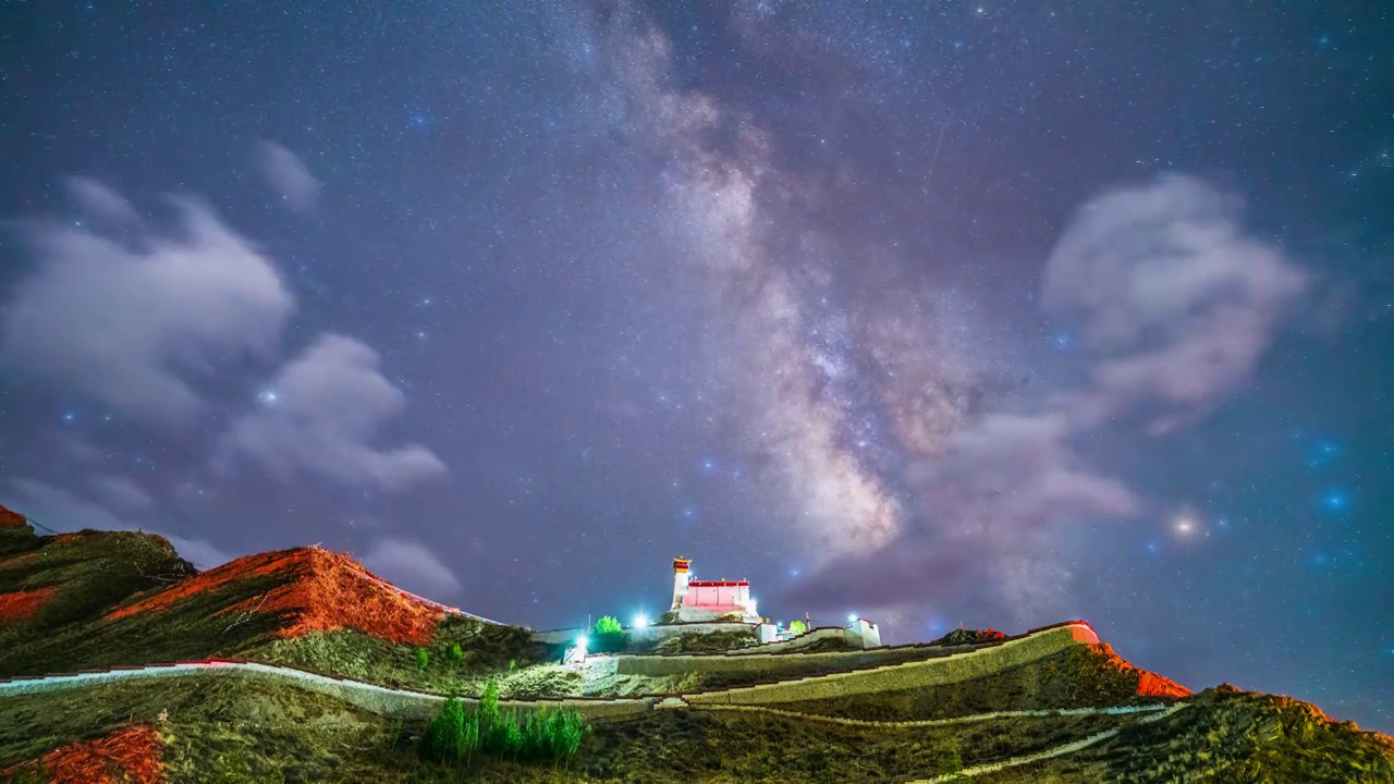 西藏星空视频素材