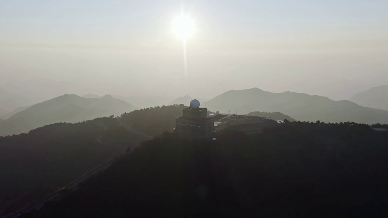 大明山光明顶日出风景视频素材