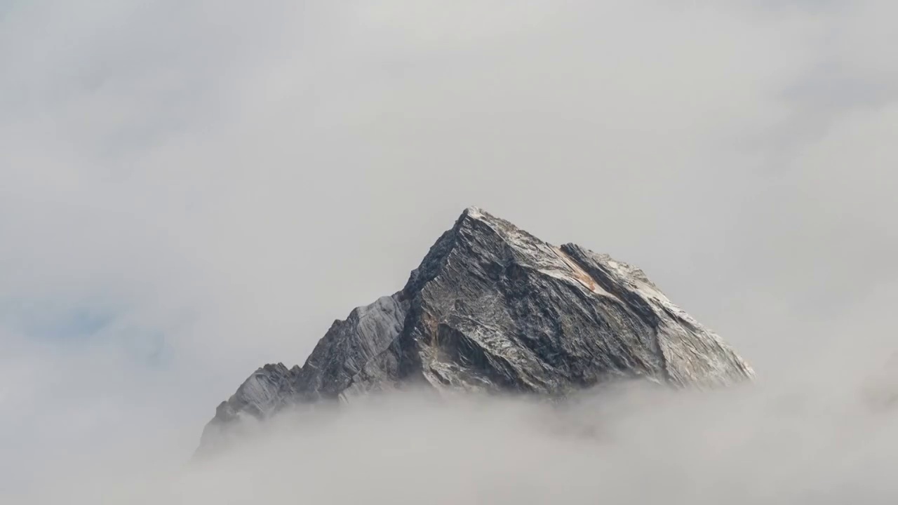 四姑娘山景区雪山延时视频素材