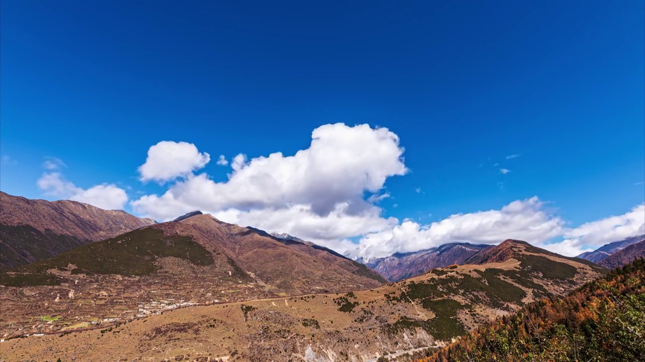 四川四姑娘山风光视频素材