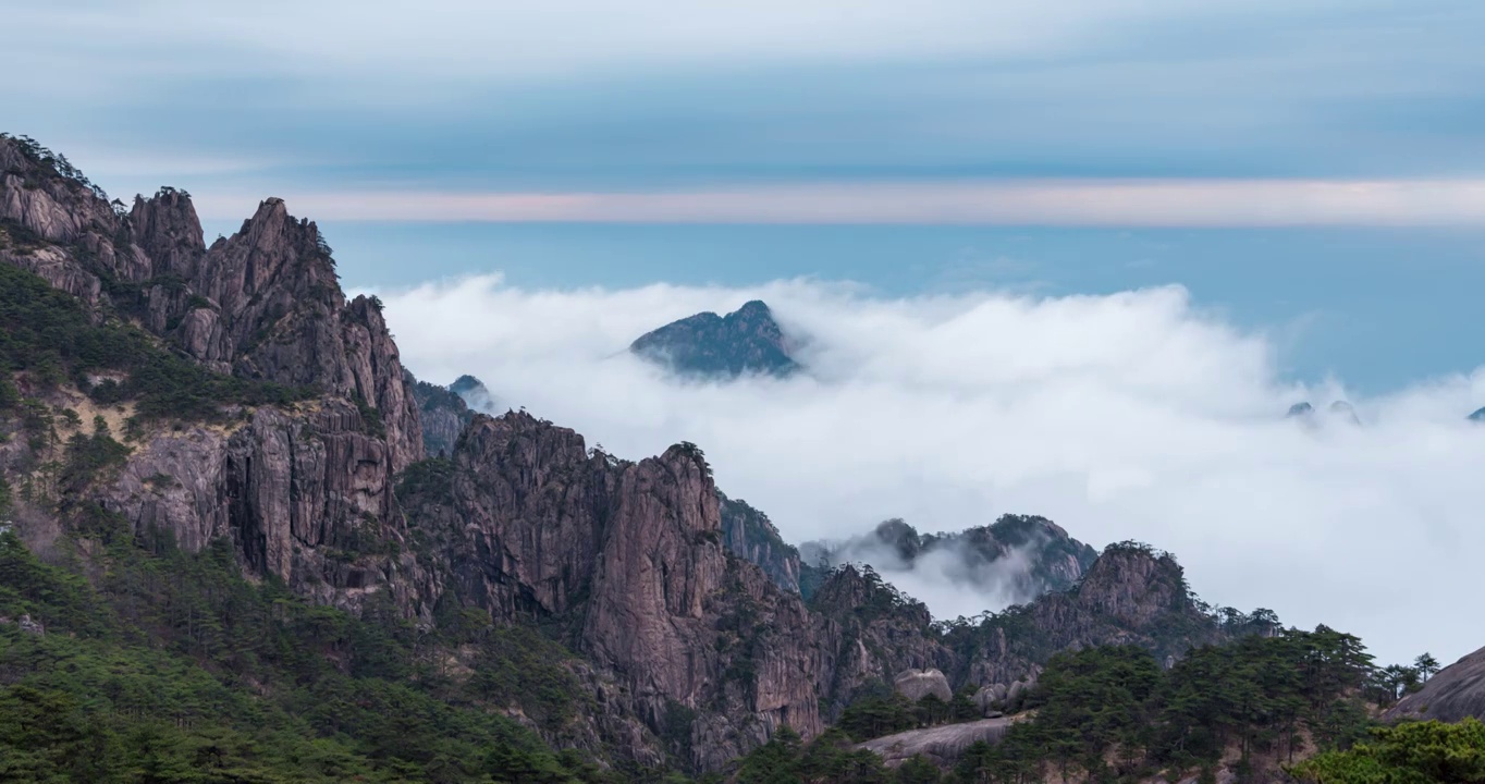 黄山云海云景视频素材