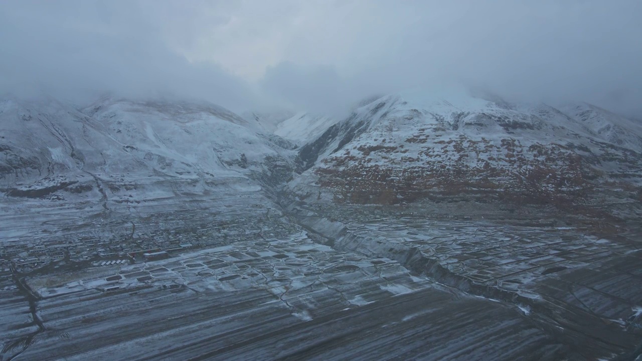 文布南村雪景视频素材