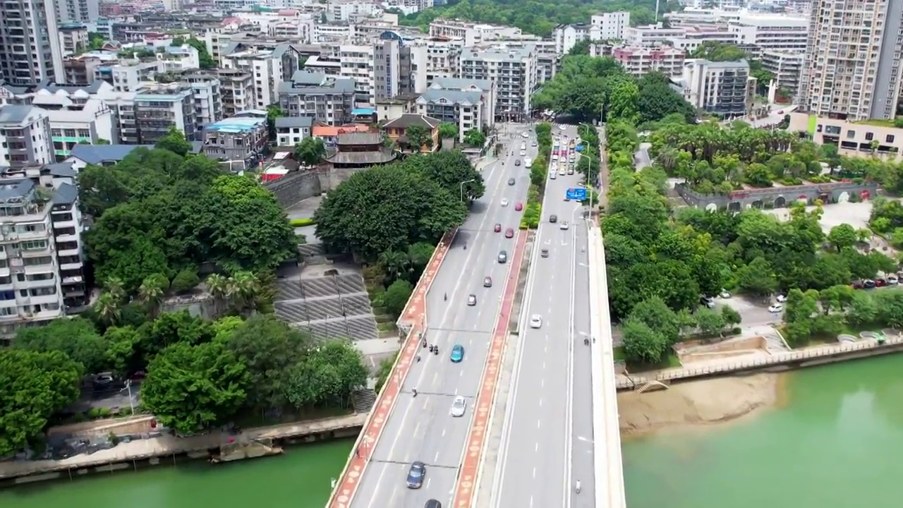 广西壮族自治区柳州市文惠桥视频素材