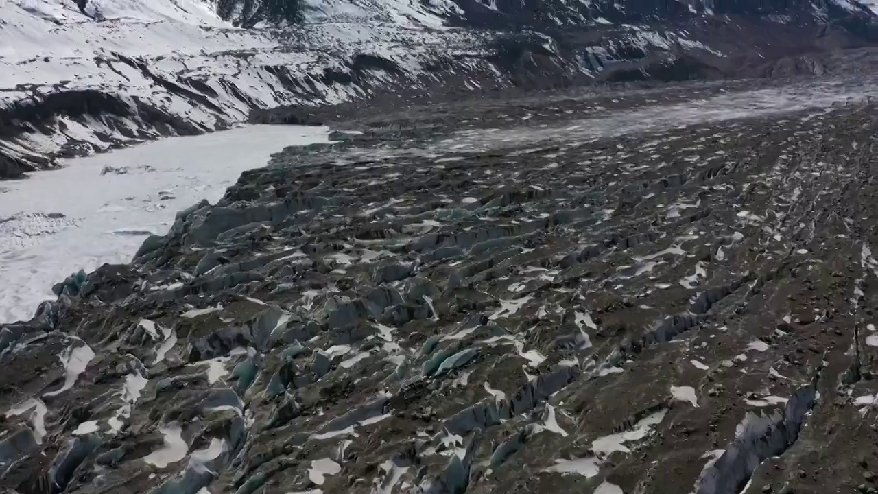 西藏然乌湖来古冰川视频素材