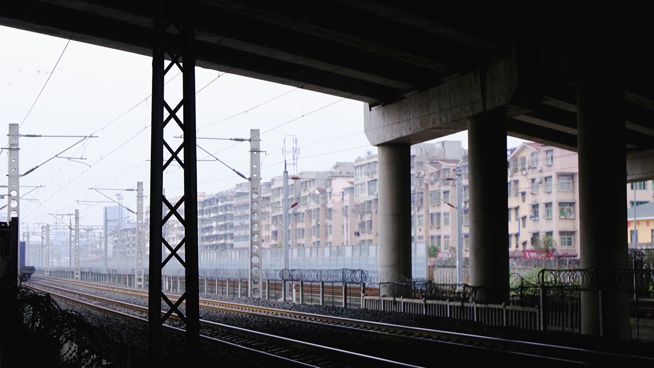 四川绵阳户外火车，交通，运输，视频素材