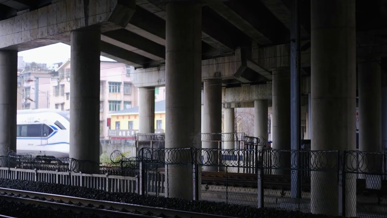 四川绵阳户外火车，交通，运输，视频素材