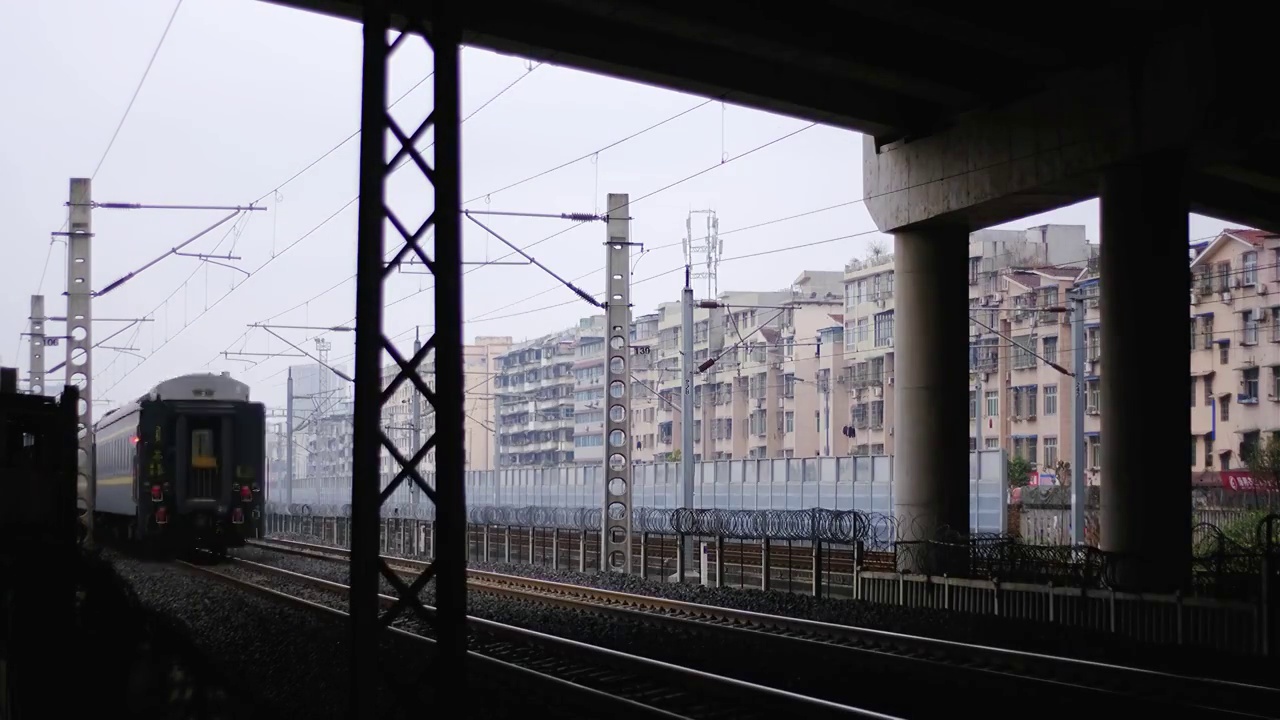 四川绵阳户外火车，交通，运输，视频素材