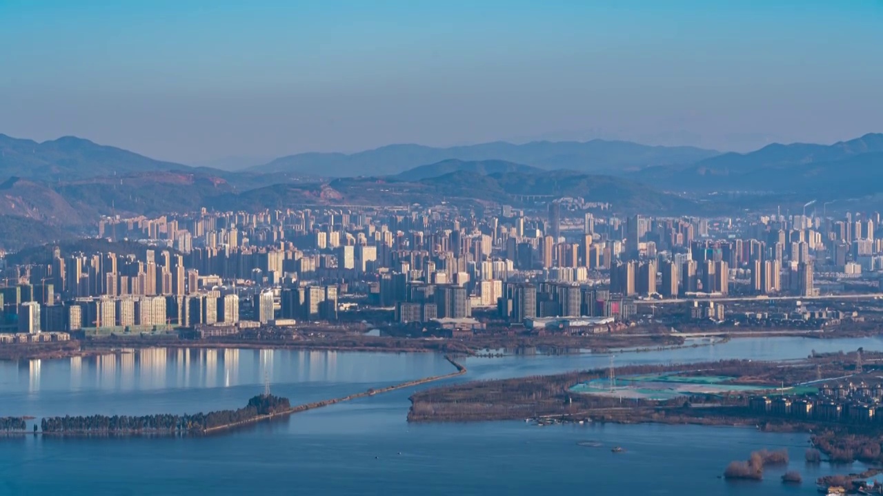 昆明市城市延时视频素材