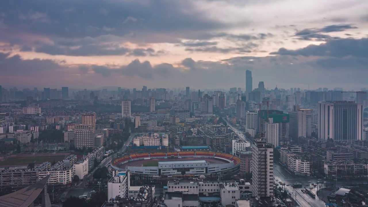 城市风光延时视频素材