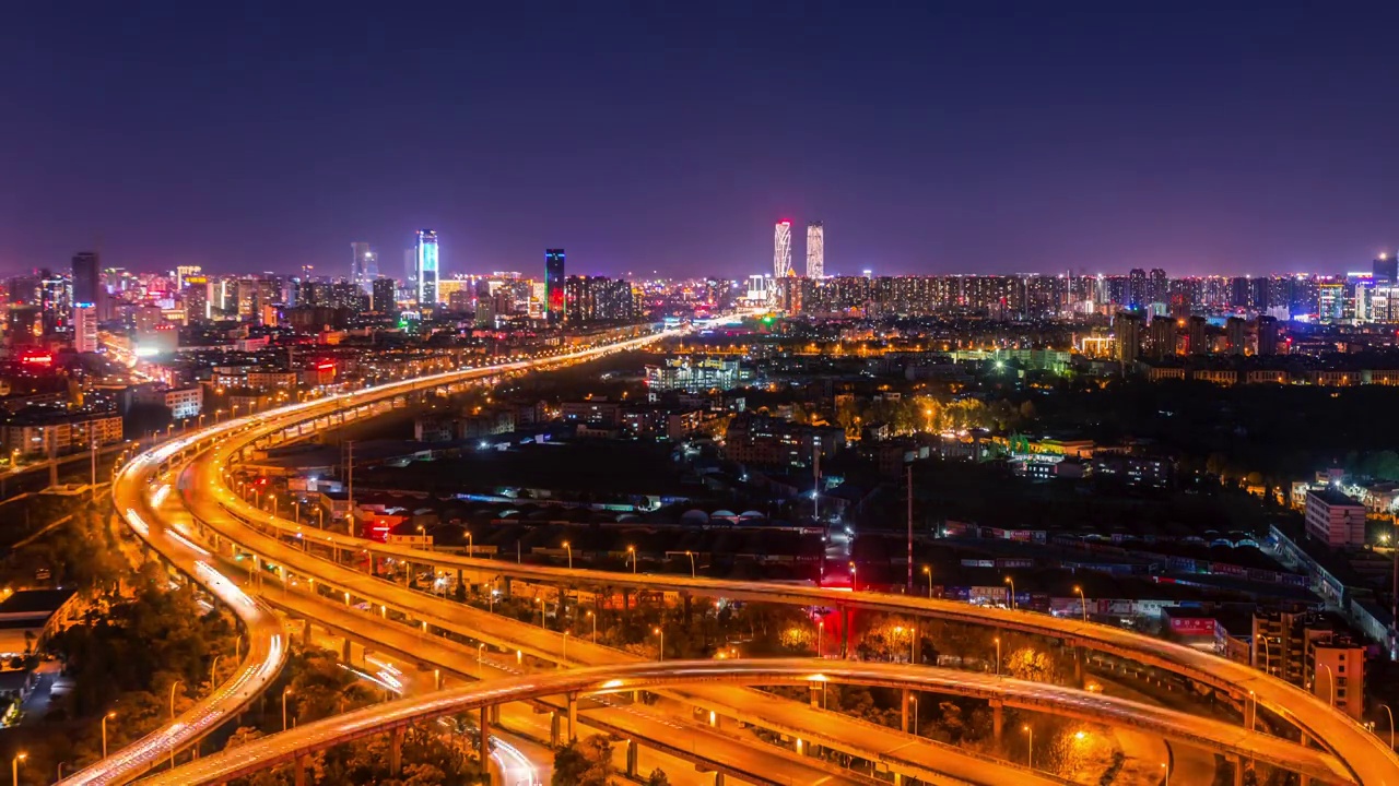 昆明城市夜景延时视频素材