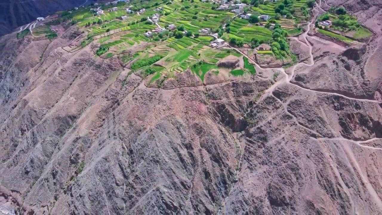 芒康古盐田视频素材