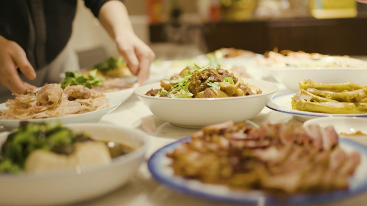 年夜饭视频素材