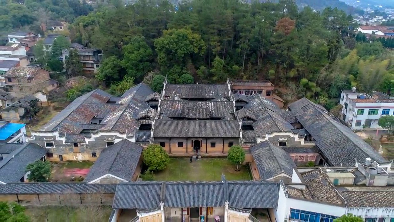 湖南省长沙市浏阳桃树湾景点航拍视频素材