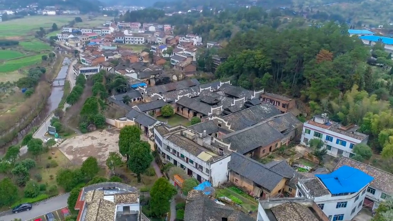 湖南省长沙市浏阳桃树湾景点航拍视频素材