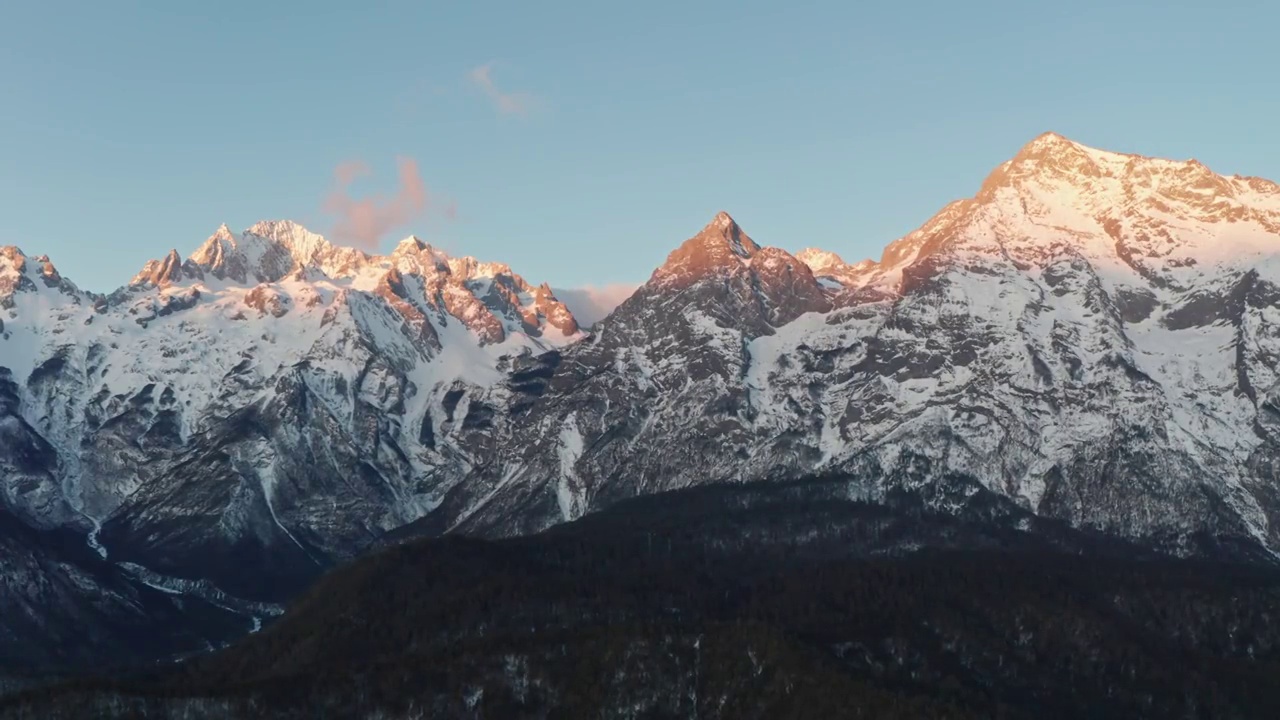 云南丽江玉龙雪山视频素材