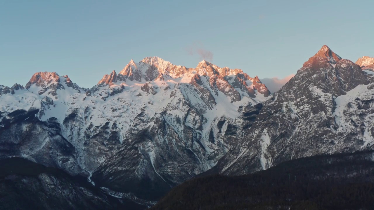 云南丽江玉龙雪山视频素材